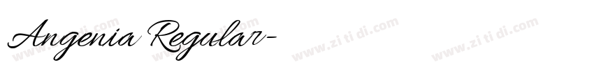 Angenia Regular字体转换